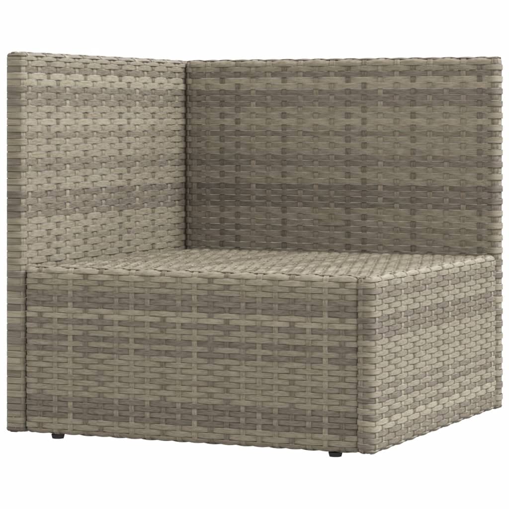 Tuinvoetenbank met kussen poly rattan