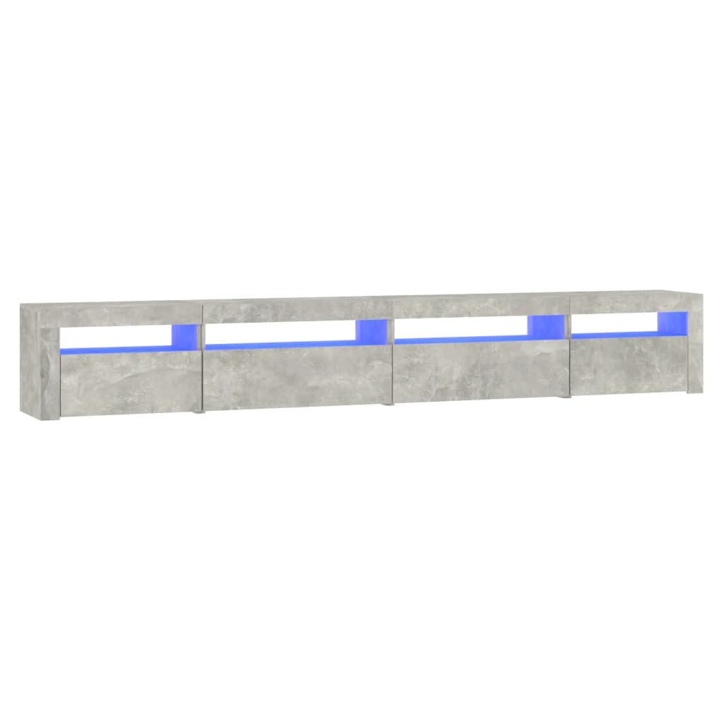 Tv-meubel met LED-verlichting 270x35x40 cm eikenkleurig