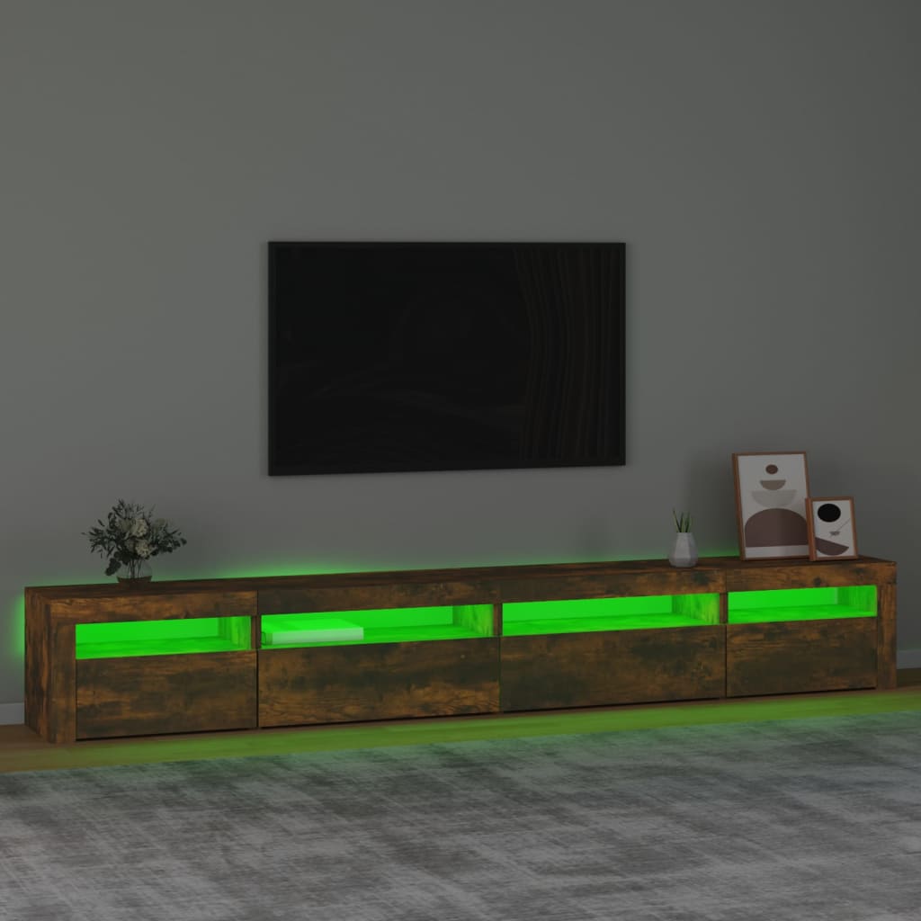 Tv-meubel met LED-verlichting 240x35x40 cm