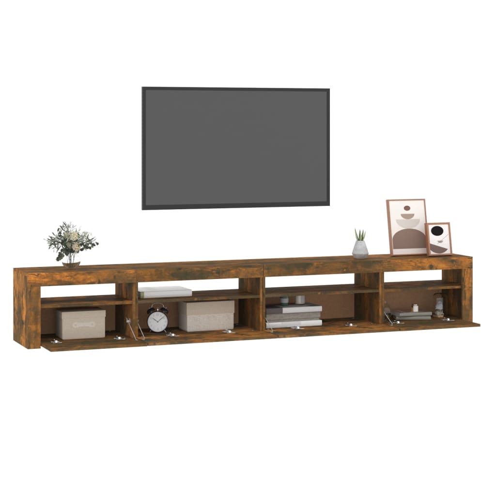 Tv-meubel met LED-verlichting 240x35x40 cm