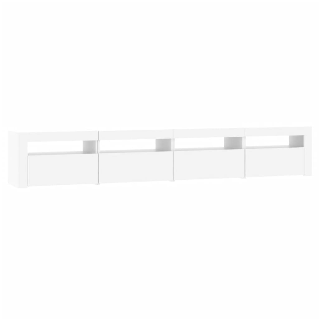 Tv-meubel met LED-verlichting 270x35x40 cm eikenkleurig