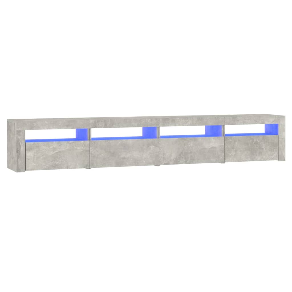 Tv-meubel met LED-verlichting 270x35x40 cm eikenkleurig