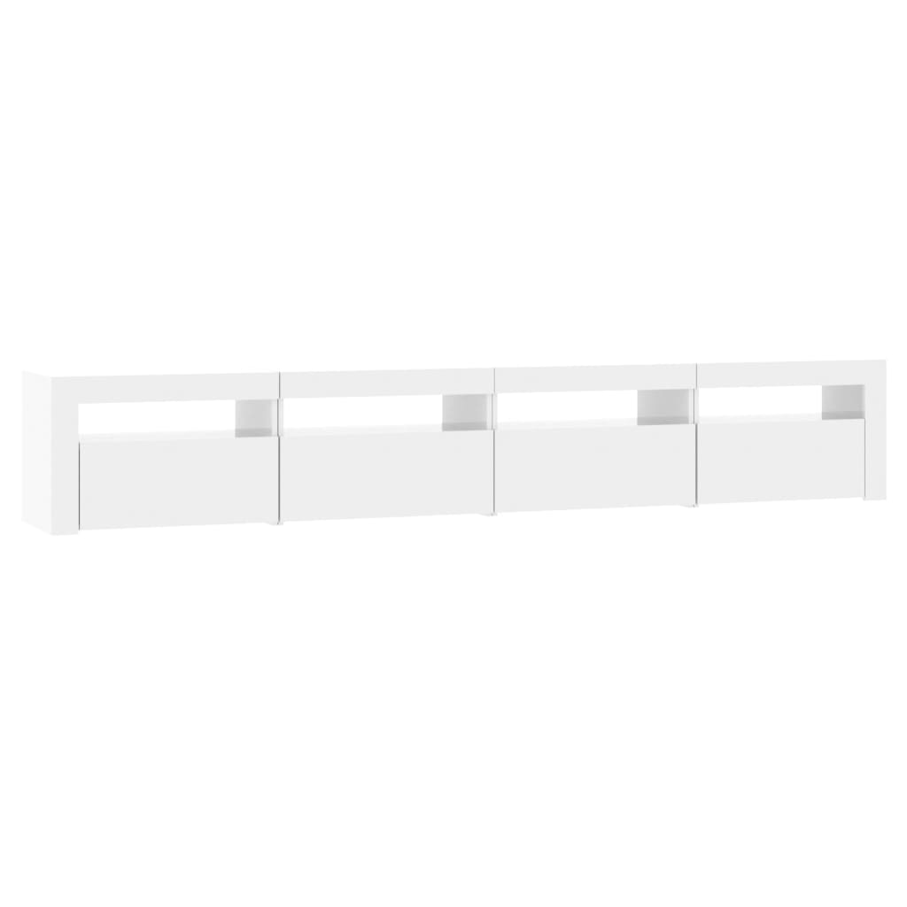 Tv-meubel met LED-verlichting 270x35x40 cm eikenkleurig