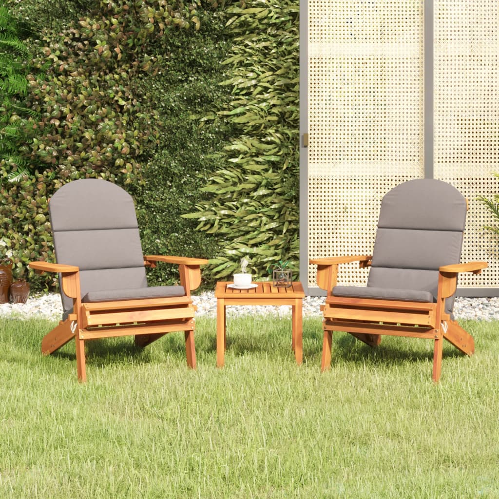 3-delige Loungeset Adirondack massief acaciahout