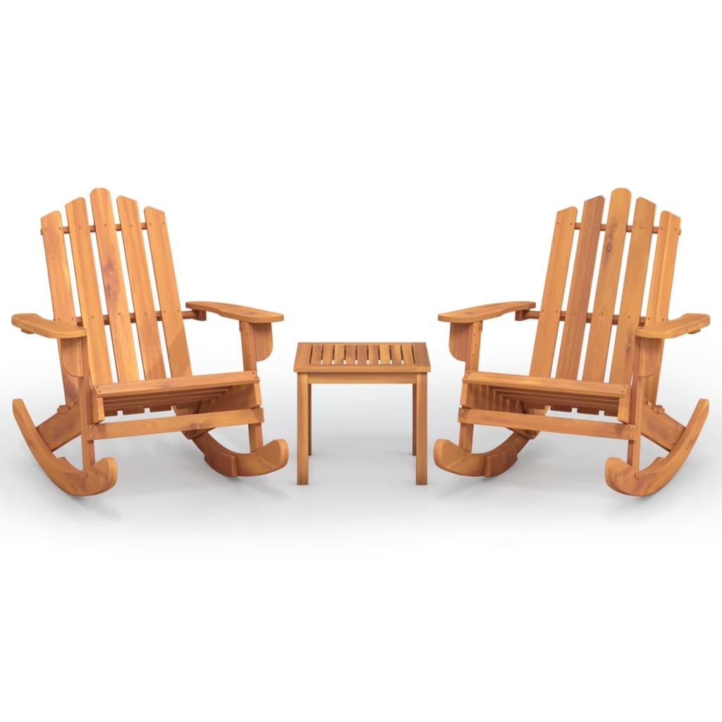 3-delige Loungeset Adirondack massief acaciahout