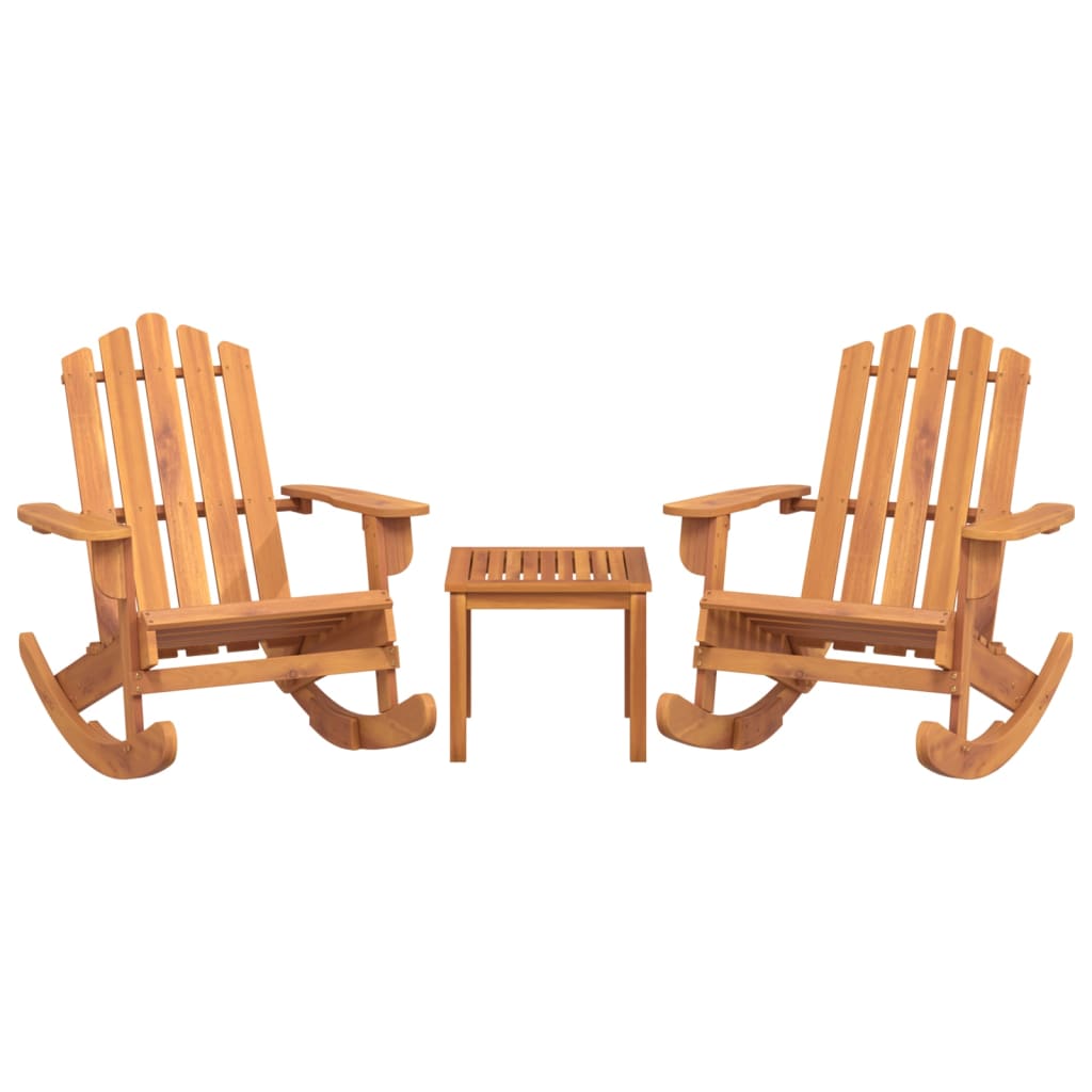 3-delige Loungeset Adirondack massief acaciahout