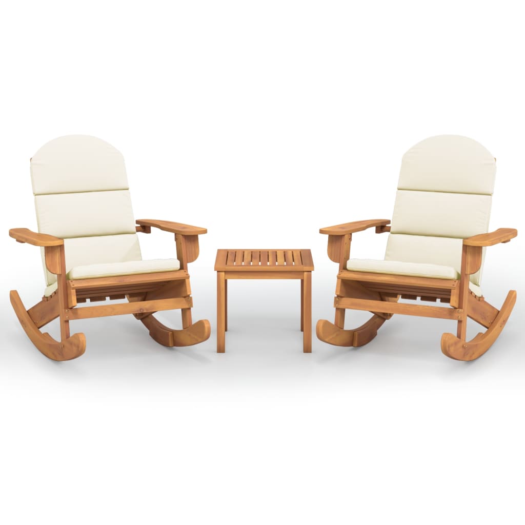 3-delige Loungeset Adirondack massief acaciahout