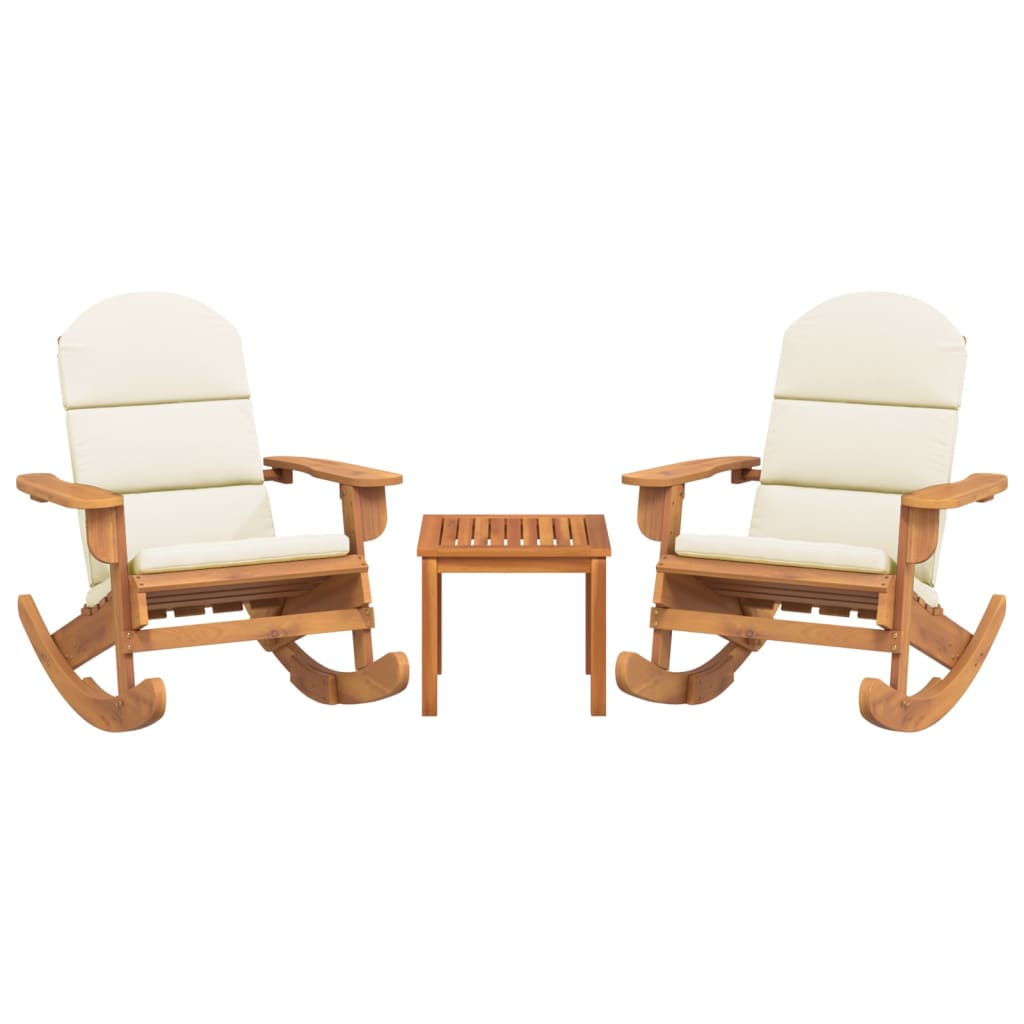 3-delige Loungeset Adirondack massief acaciahout