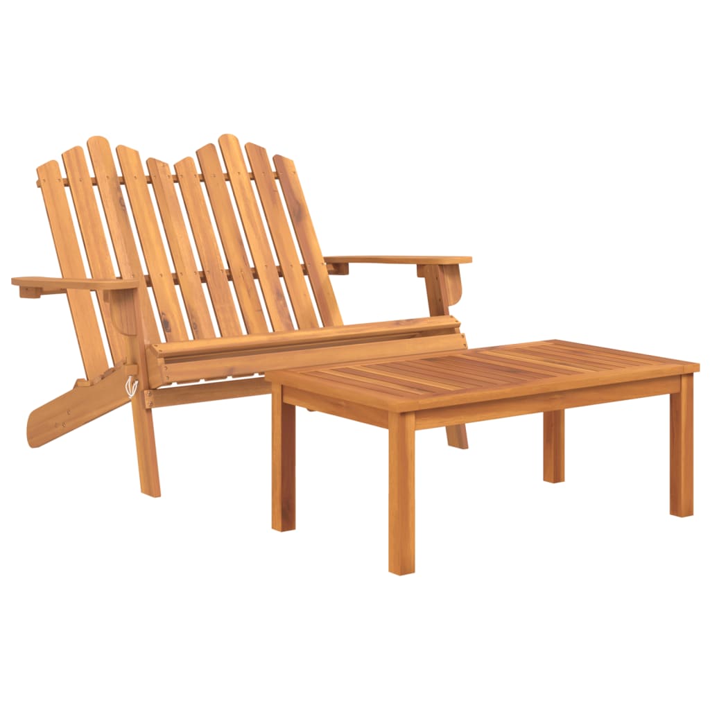 3-delige Loungeset Adirondack massief acaciahout