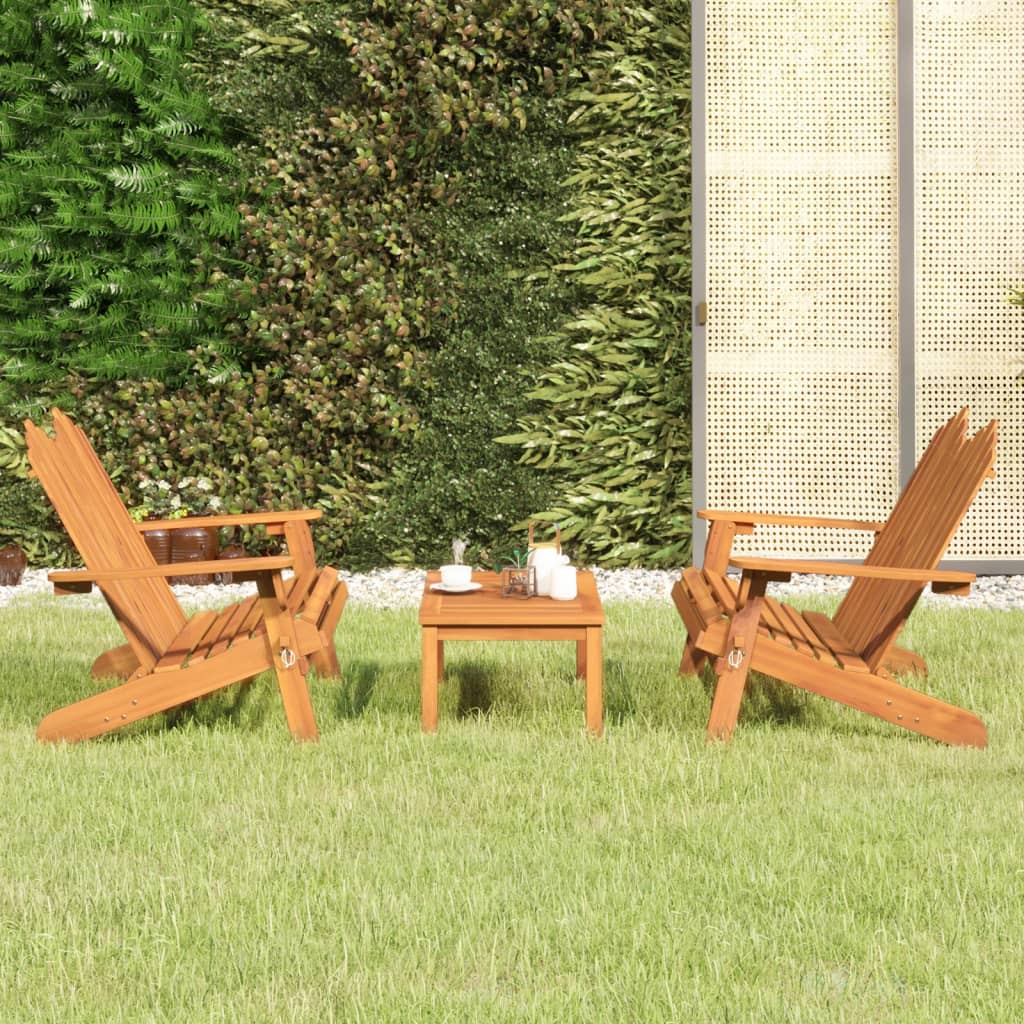 3-delige Loungeset Adirondack massief acaciahout