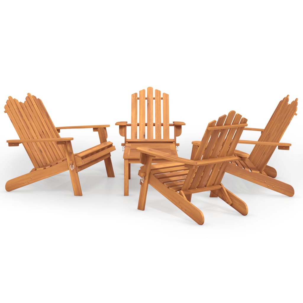 3-delige Loungeset Adirondack massief acaciahout