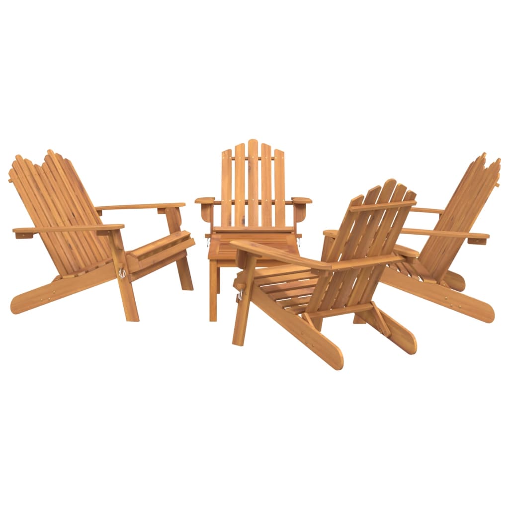 3-delige Loungeset Adirondack massief acaciahout