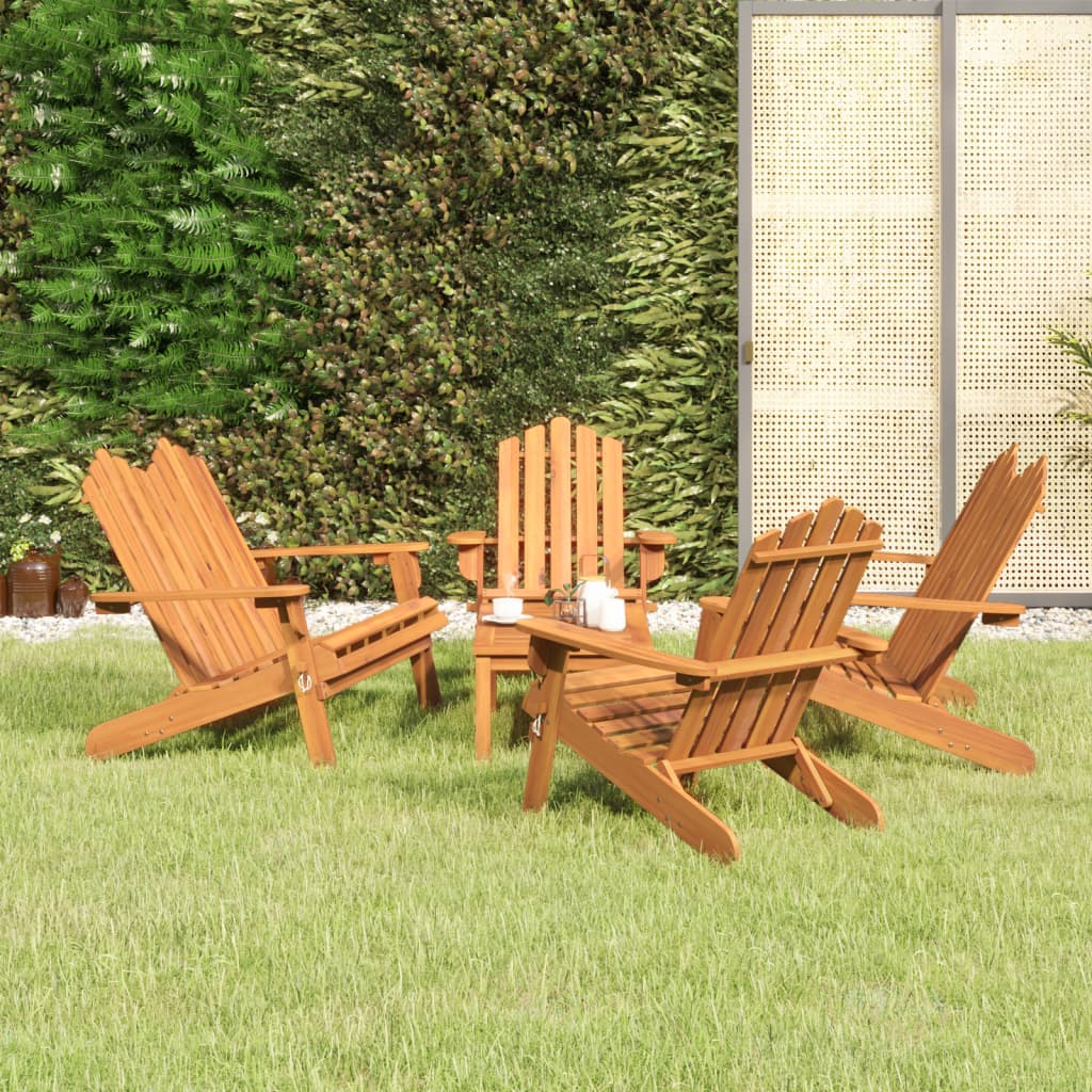 3-delige Loungeset Adirondack massief acaciahout