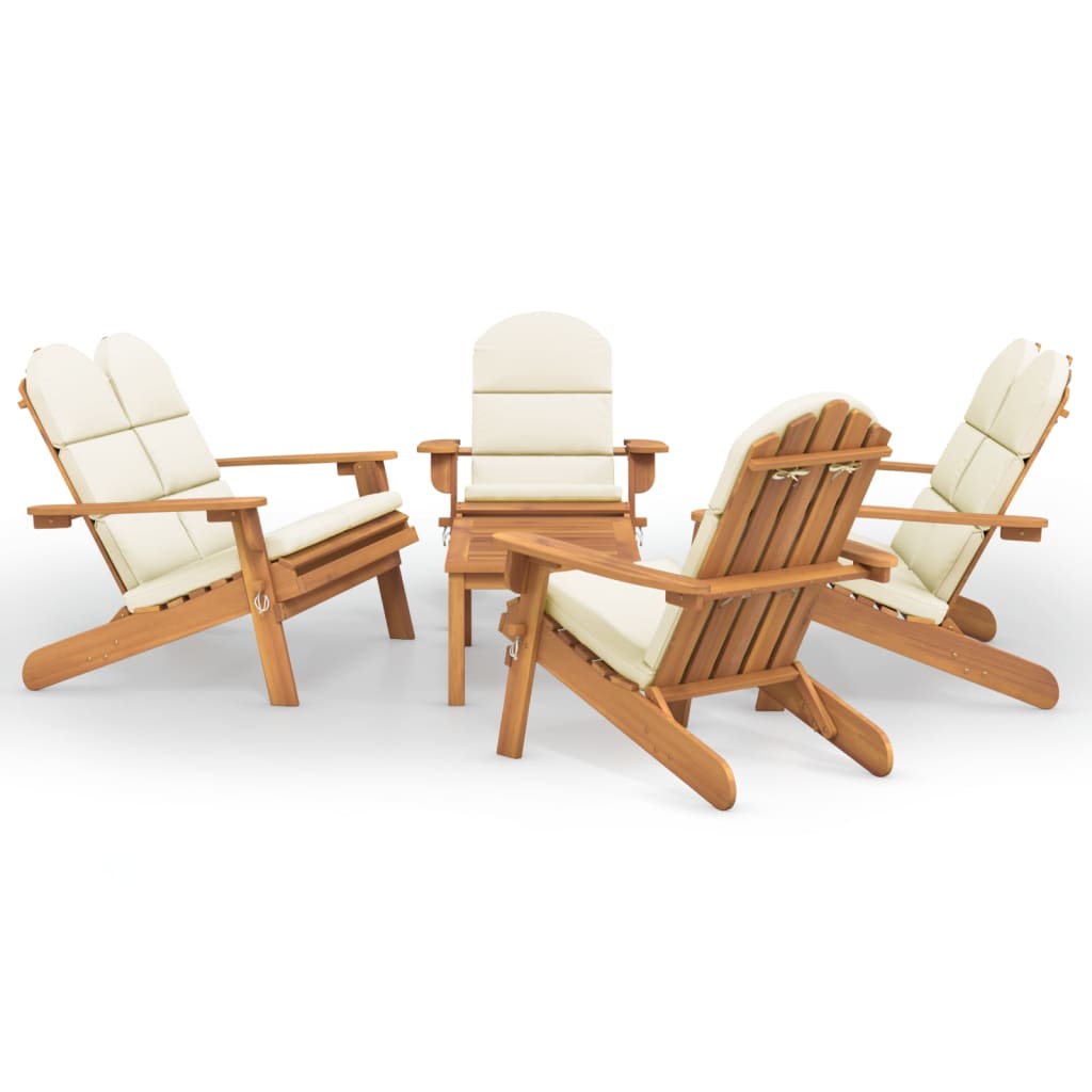 3-delige Loungeset Adirondack massief acaciahout