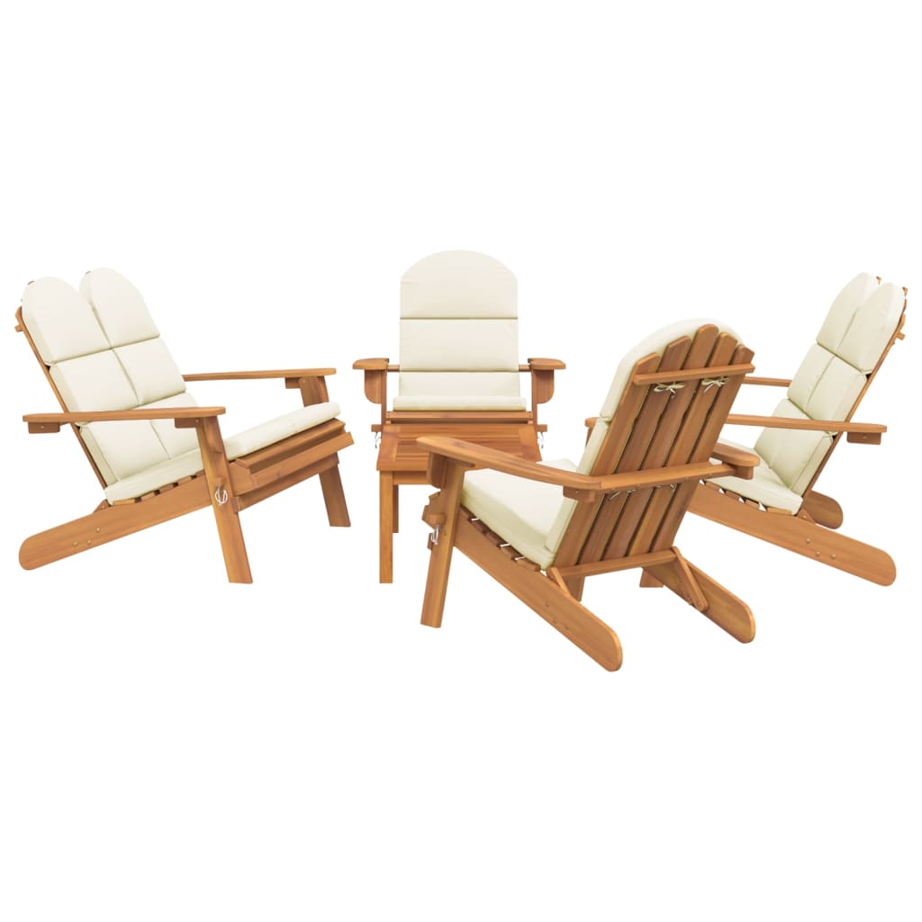 3-delige Loungeset Adirondack massief acaciahout