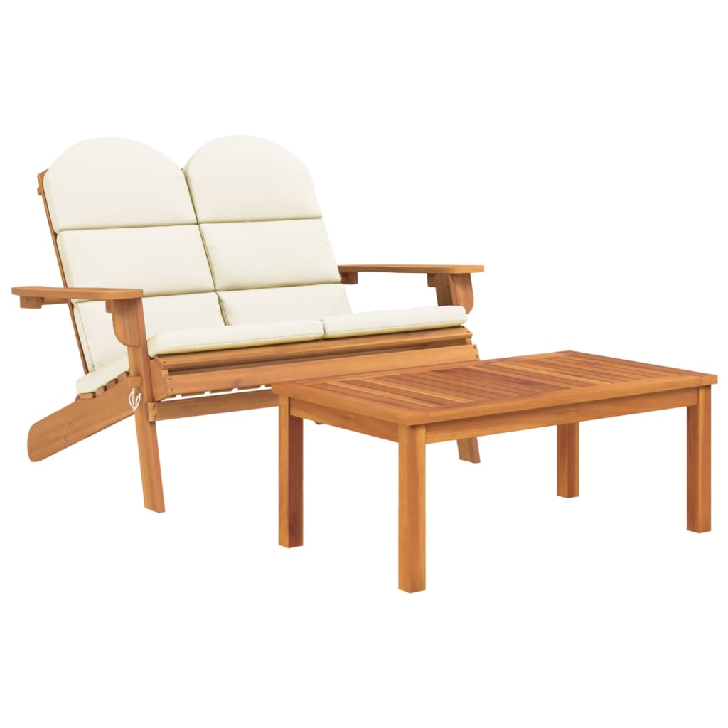 3-delige Loungeset Adirondack massief acaciahout