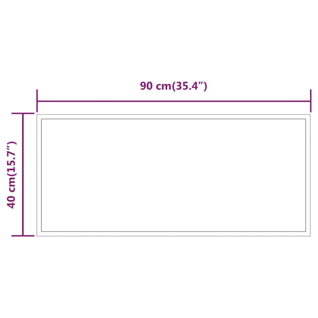 Badkamerspiegel LED 30x60 cm