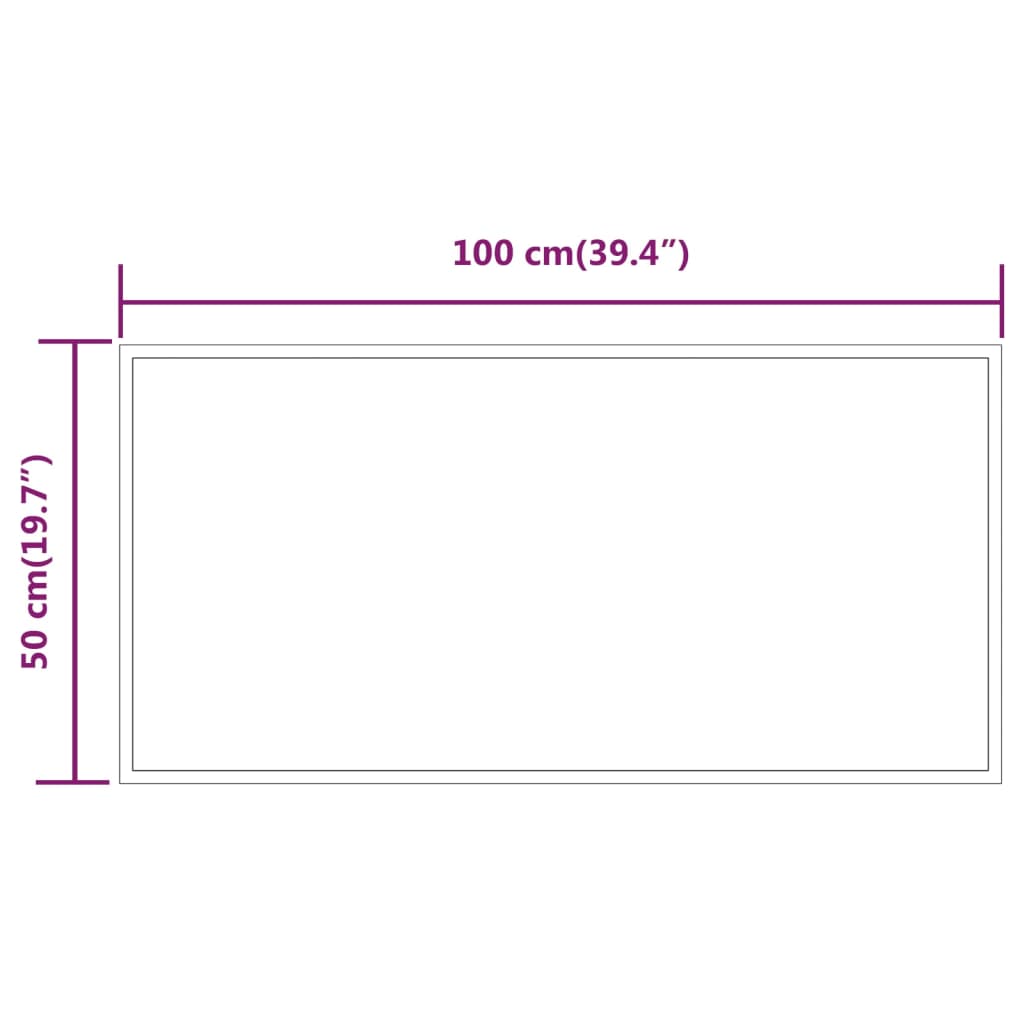 Badkamerspiegel LED 30x60 cm