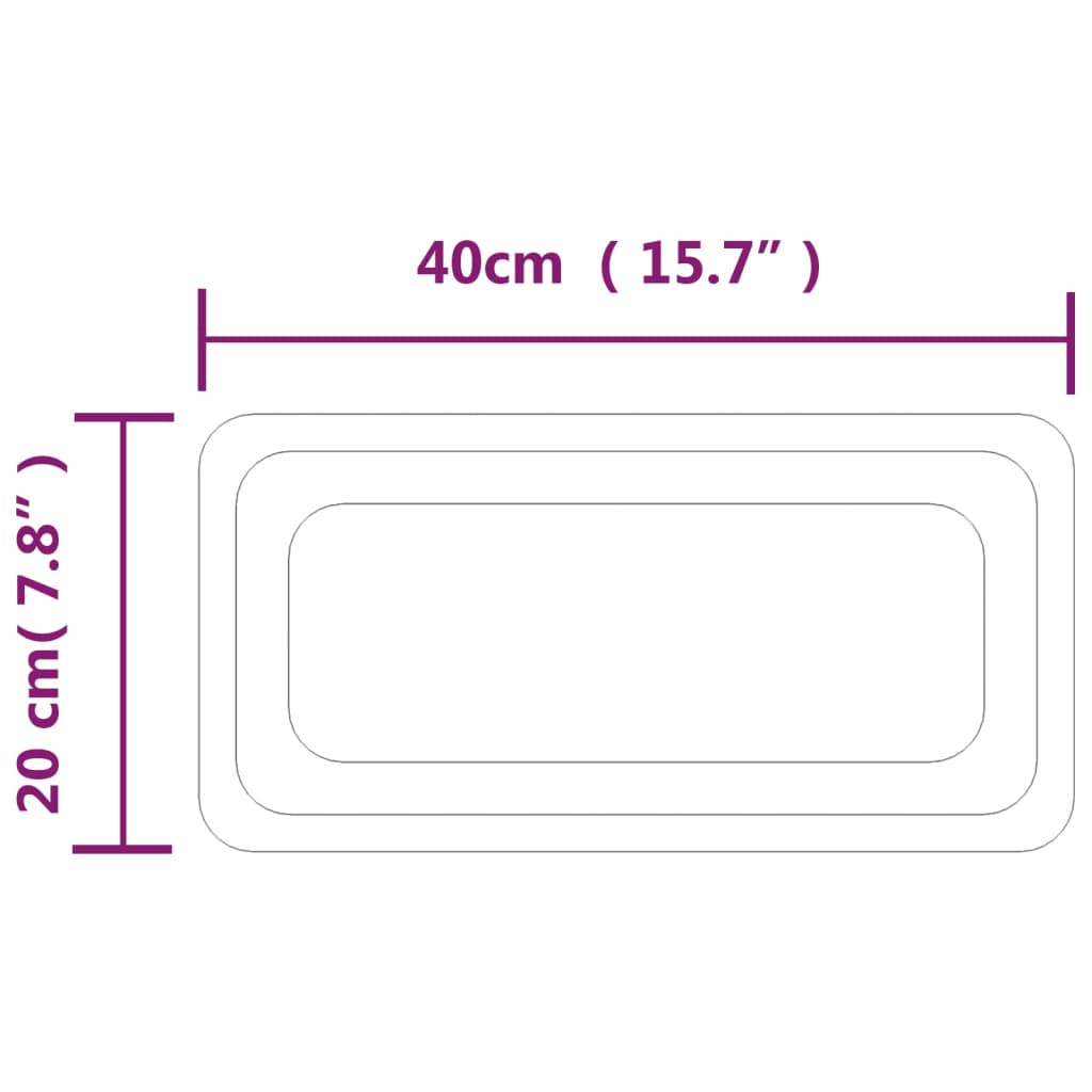 Badkamerspiegel LED 60x40 cm