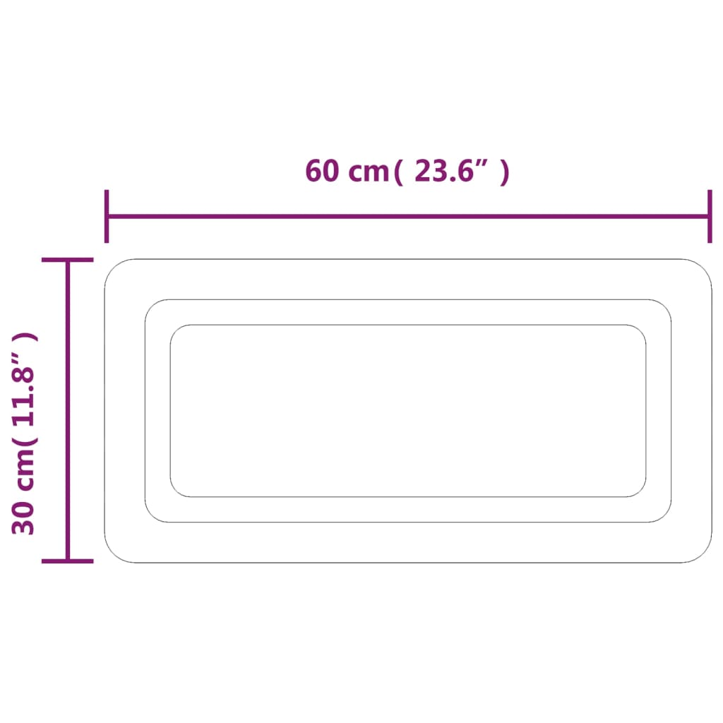 Badkamerspiegel LED 60x40 cm