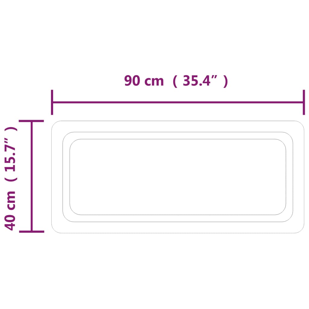 Badkamerspiegel LED 60x40 cm