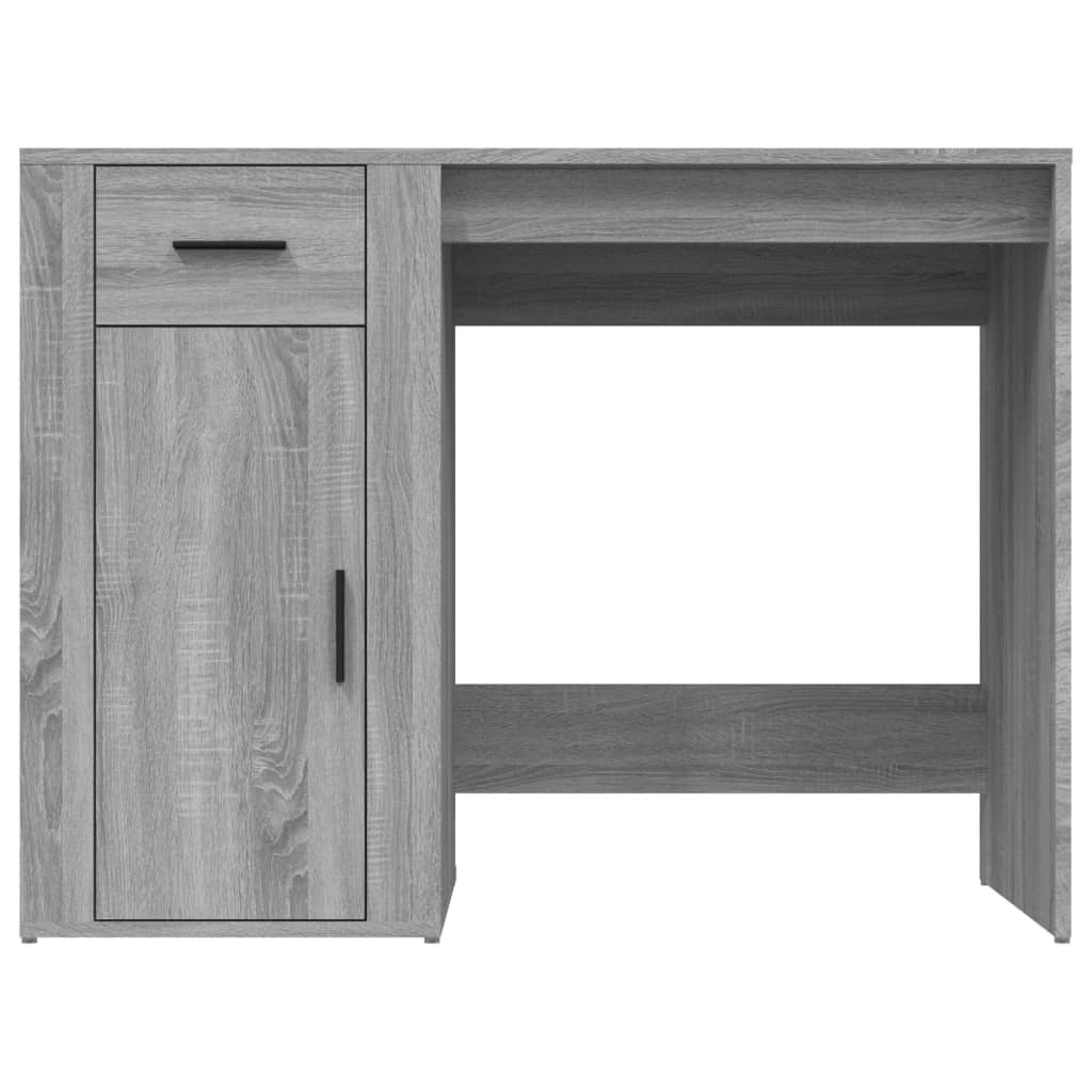 Bureau 100x49x75 cm bewerkt hout eikenkleurig