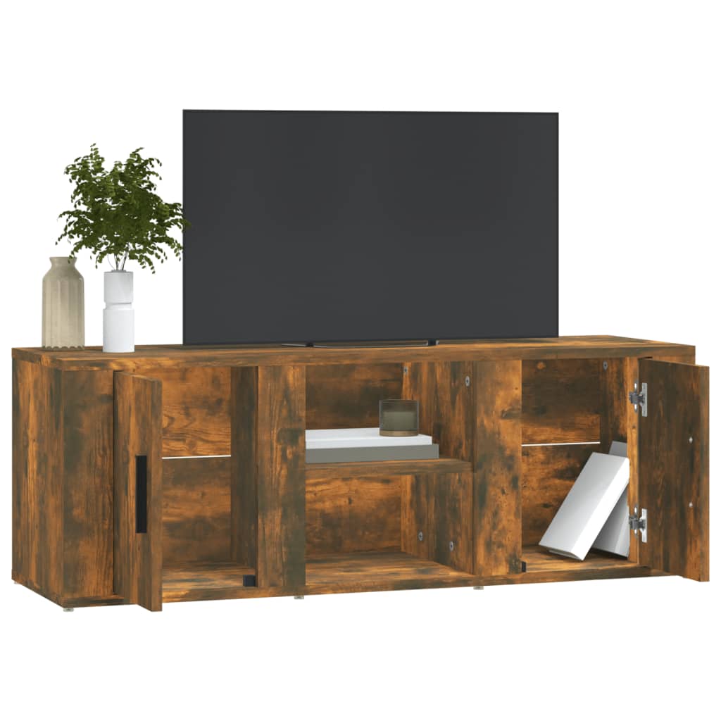 Tv-meubel 100x31,5x35 cm bewerkt hout