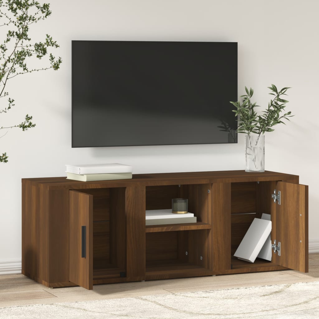 Tv-meubel 100x31,5x35 cm bewerkt hout