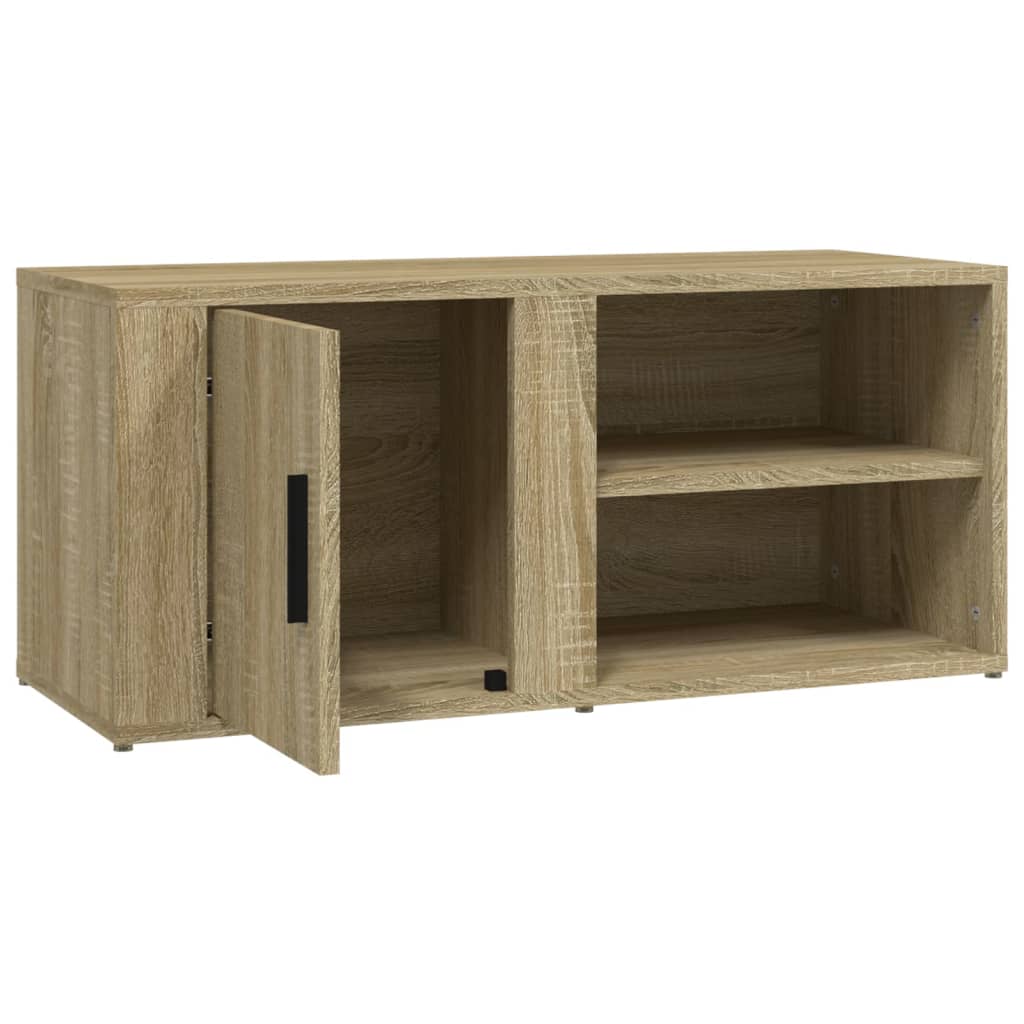 Tv-meubel 80x31,5x36 cm bewerkt hout