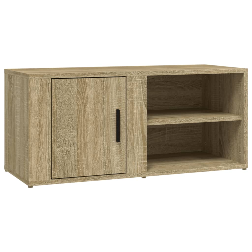 Tv-meubel 80x31,5x36 cm bewerkt hout