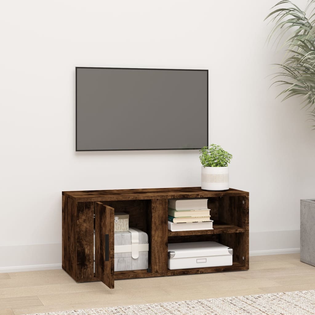 Tv-meubel 80x31,5x36 cm bewerkt hout