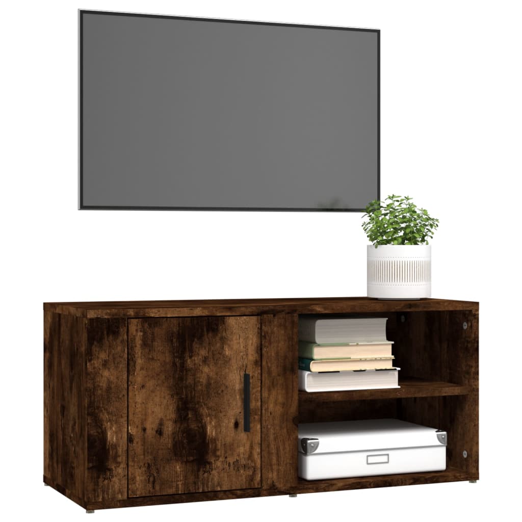 Tv-meubel 80x31,5x36 cm bewerkt hout