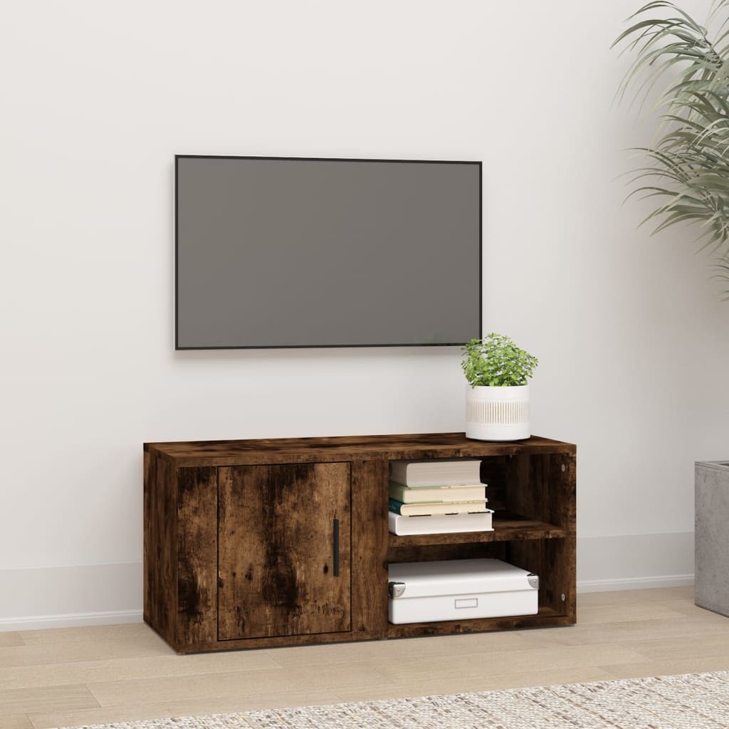 Tv-meubel 80x31,5x36 cm bewerkt hout