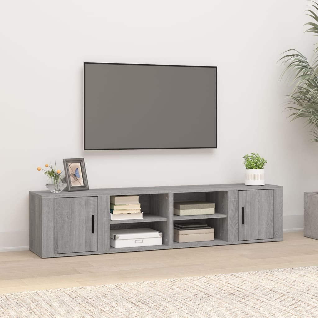 Tv-meubel 80x31,5x36 cm bewerkt hout