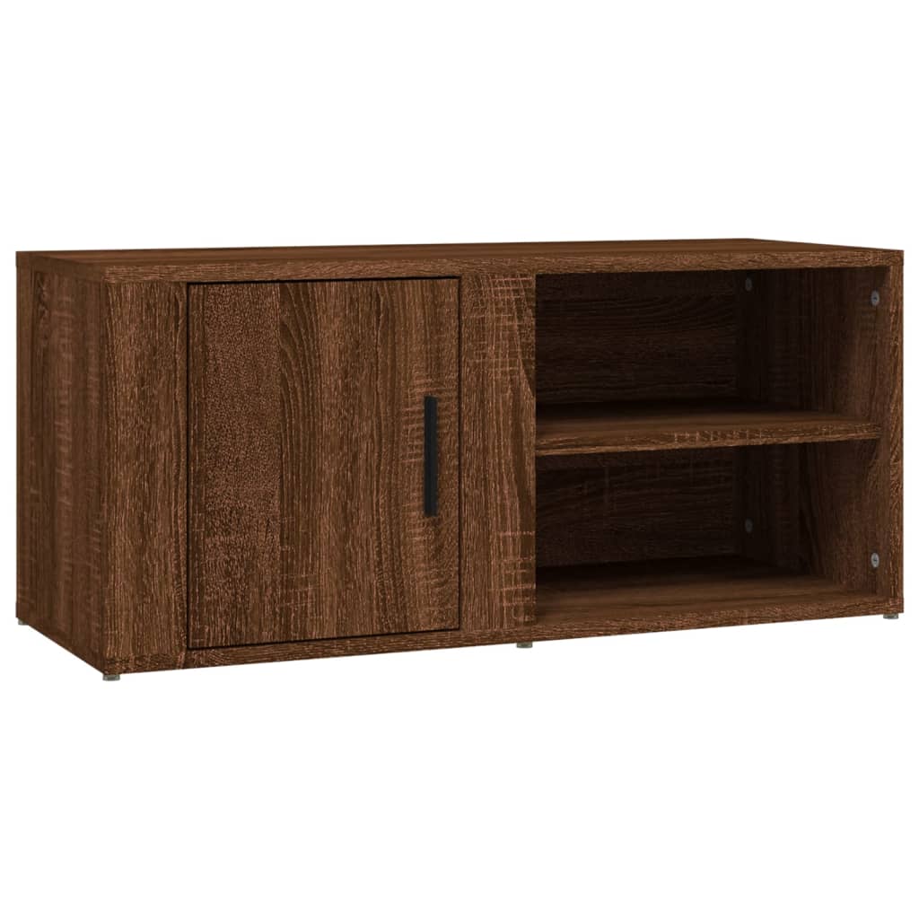 Tv-meubel 80x31,5x36 cm bewerkt hout