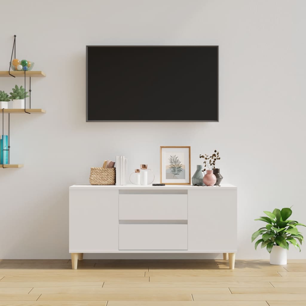 Tv-meubel 102x44,5x50 cm bewerkt hout