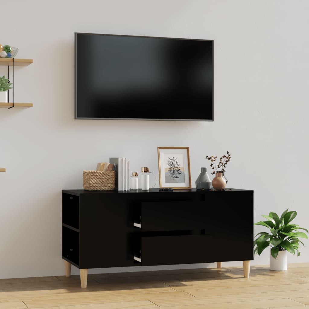 Tv-meubel 102x44,5x50 cm bewerkt hout