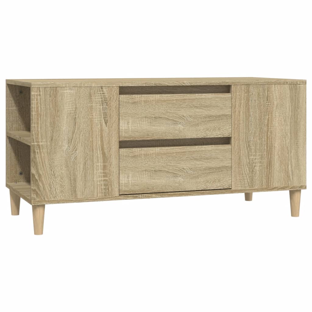 Tv-meubel 102x44,5x50 cm bewerkt hout