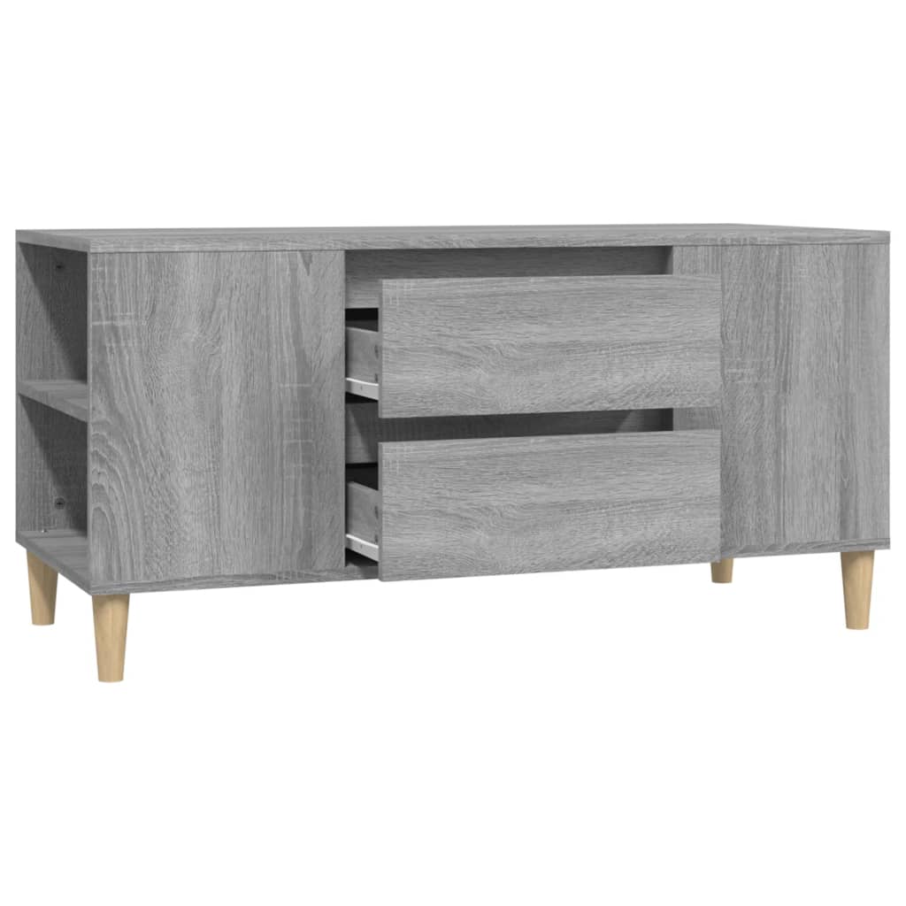 Tv-meubel 102x44,5x50 cm bewerkt hout