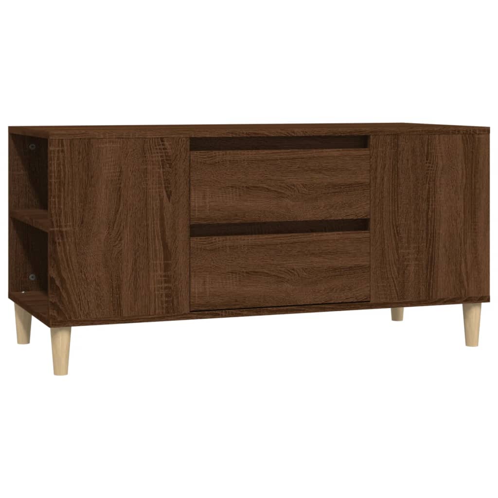 Tv-meubel 102x44,5x50 cm bewerkt hout