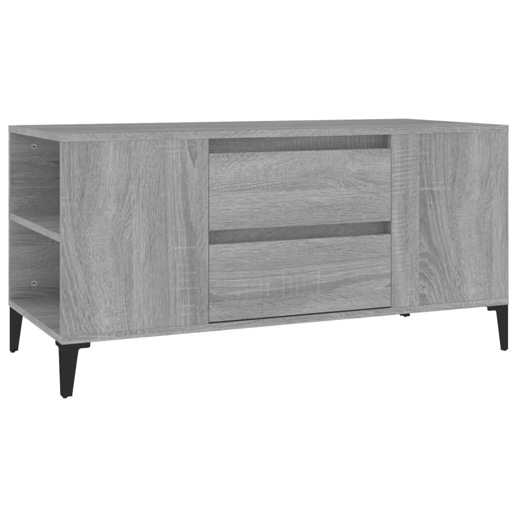 Tv-meubel 102x44,5x50 cm bewerkt hout