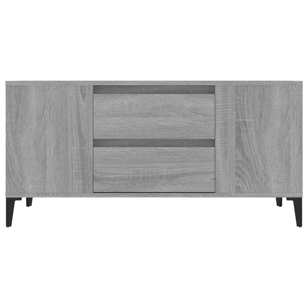 Tv-meubel 102x44,5x50 cm bewerkt hout