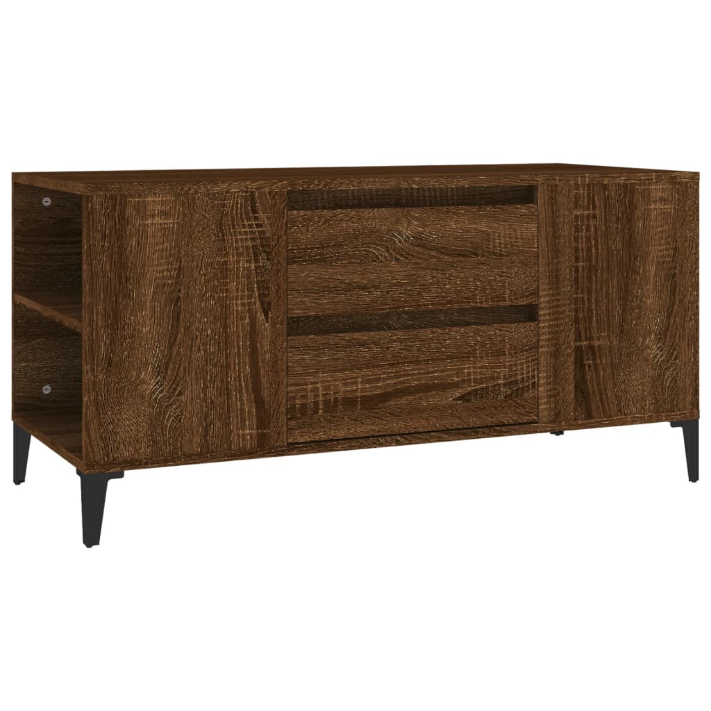 Tv-meubel 102x44,5x50 cm bewerkt hout