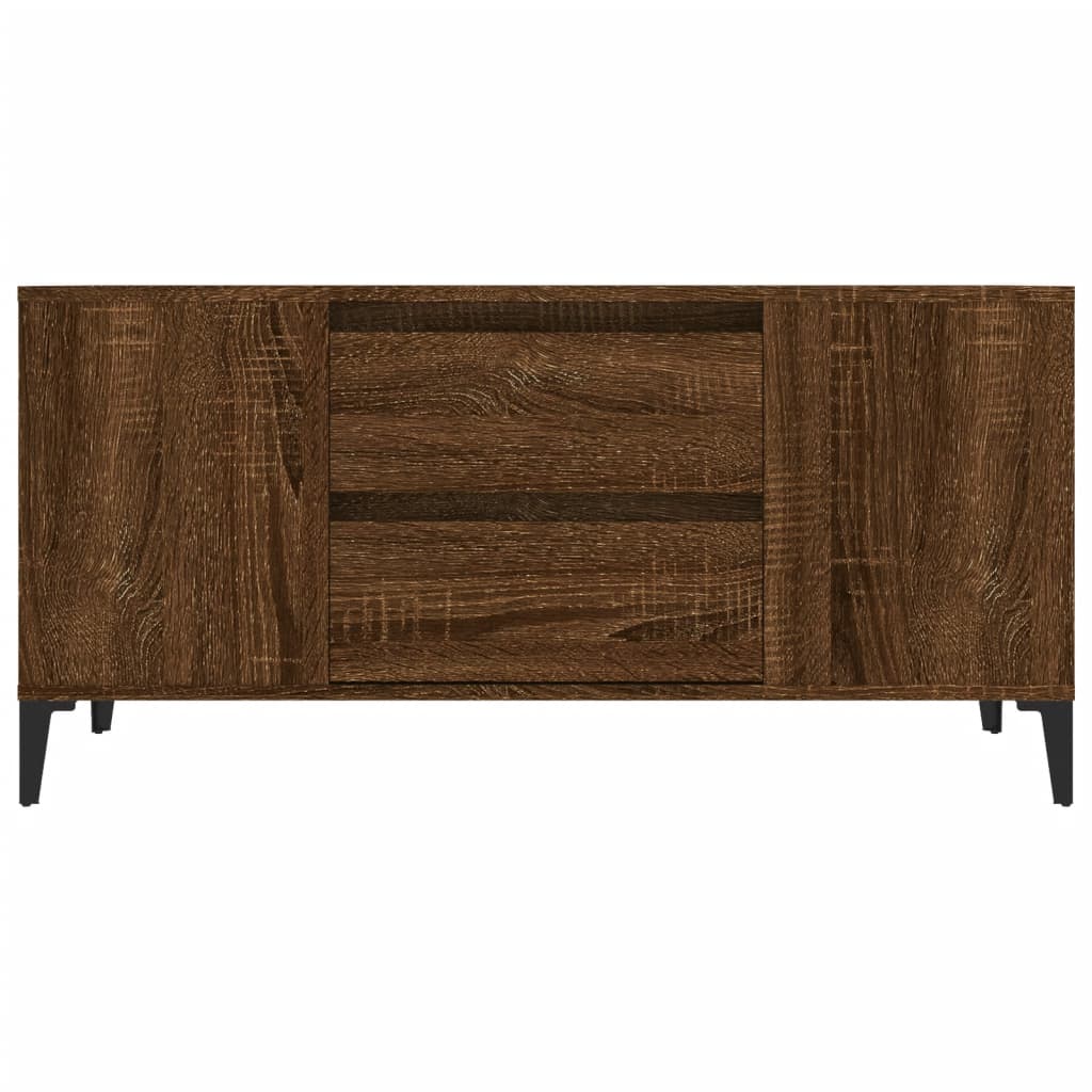 Tv-meubel 102x44,5x50 cm bewerkt hout