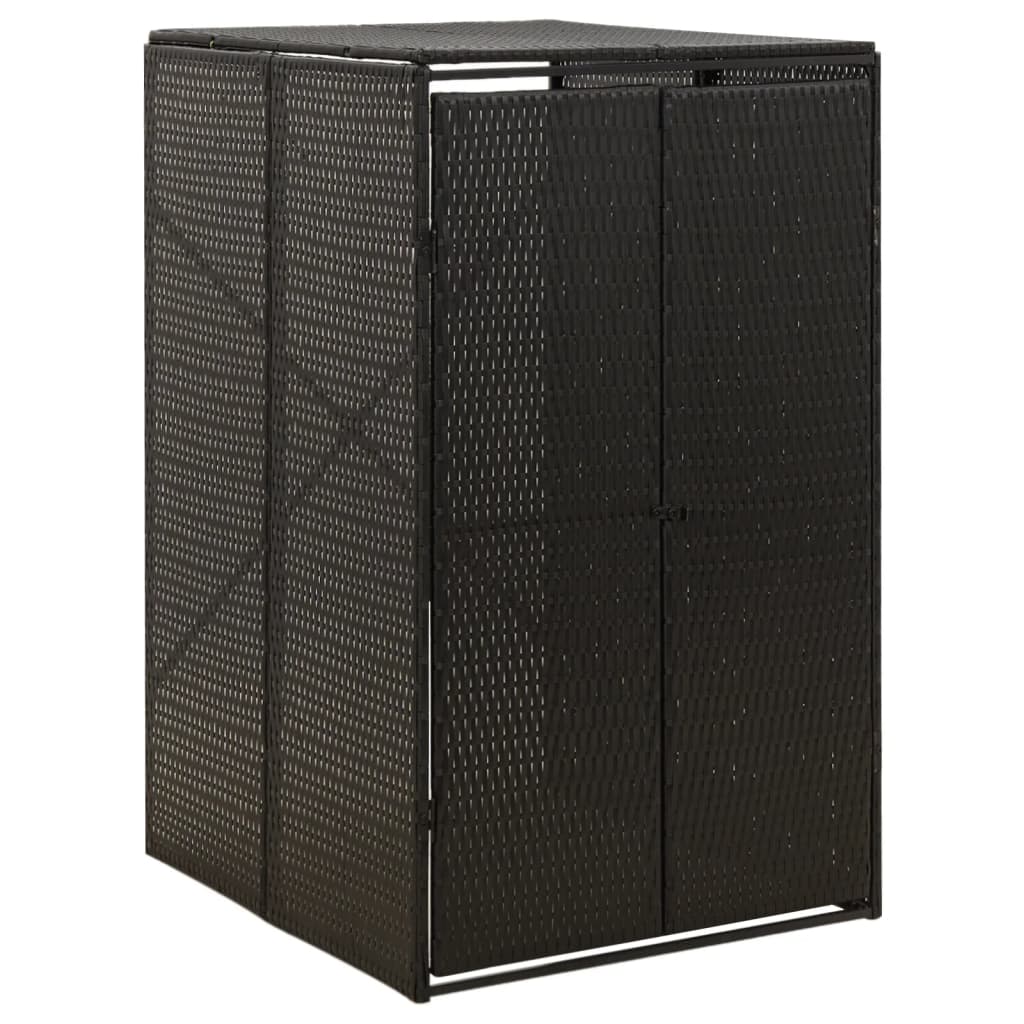 Containerberging dubbel 140x80x117 cm poly rattan