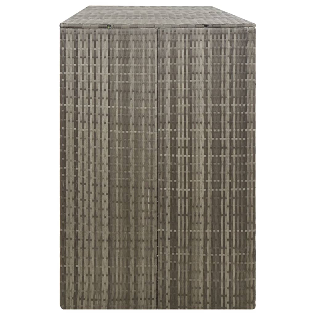 Containerberging dubbel 140x80x117 cm poly rattan