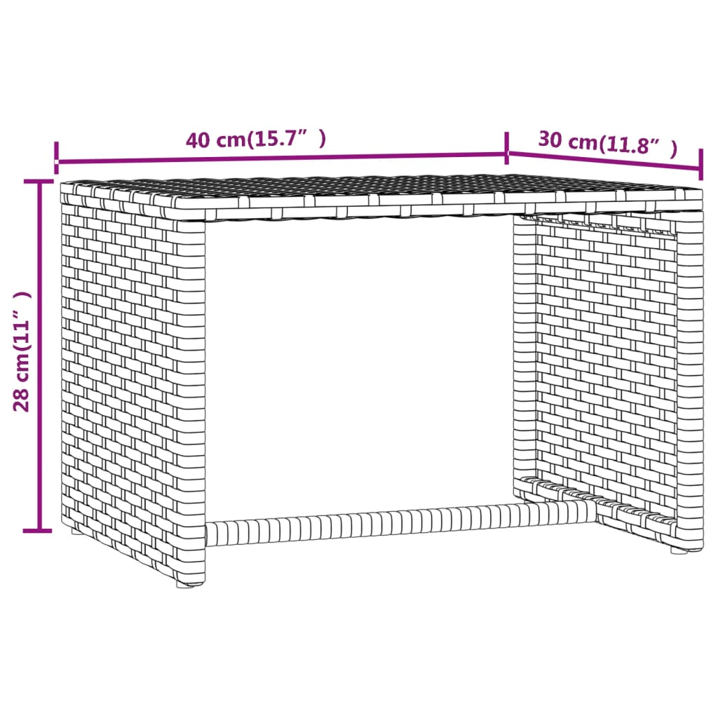 Ligbed met kussen 1 st 201x55x62 cm poly rattan