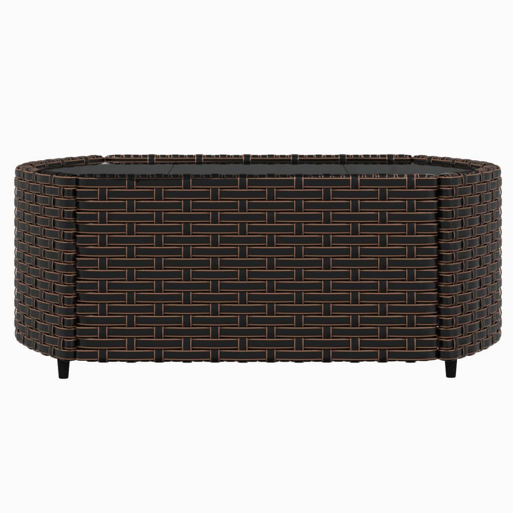 3-delige Loungeset met kussens poly rattan