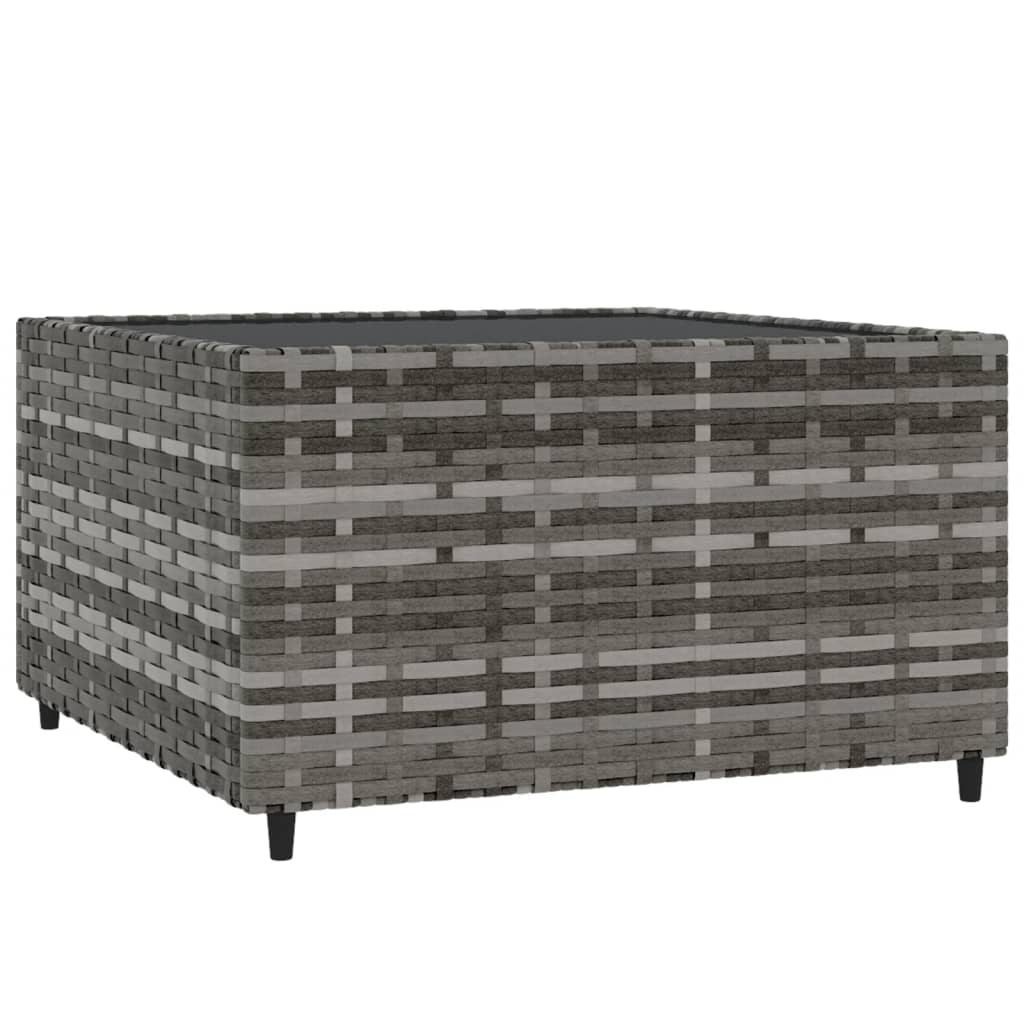 3-delige Loungeset met kussens poly rattan