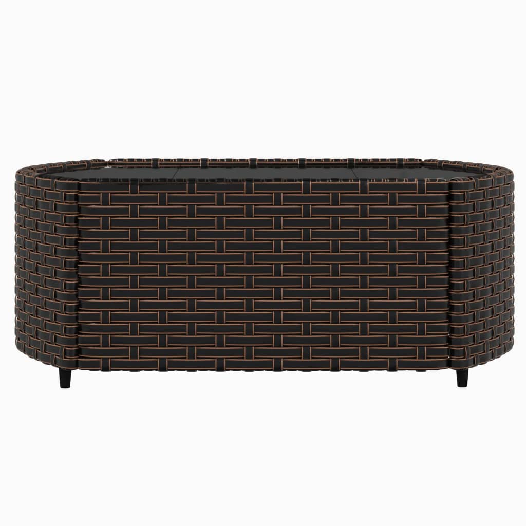 3-delige Loungeset met kussens poly rattan